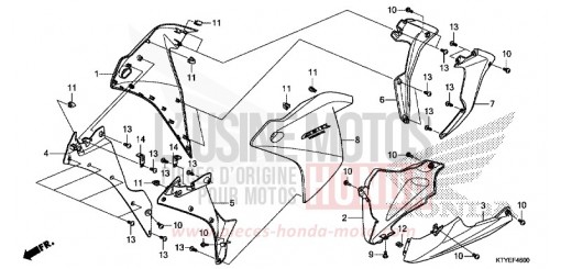 UNTERER WINDLAUF CBR125RF de 2015